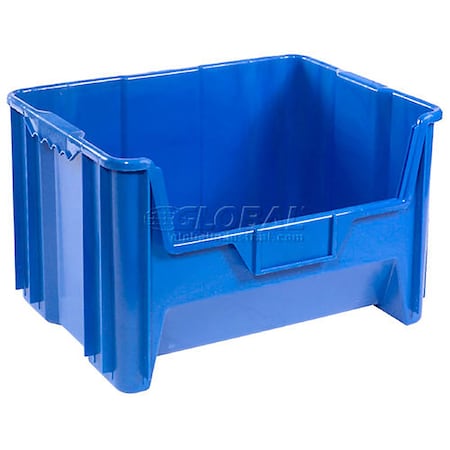 Global Industrial Storage Bin, Plastic, Blue, 19-7/8 in W 752397BL